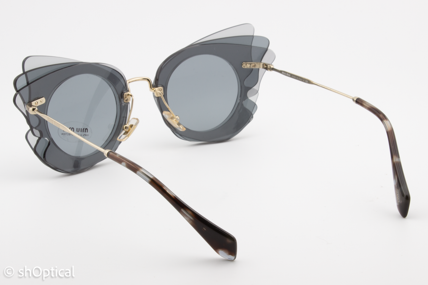 Miu Miu SMU02S VA4-3C2 Womens Full Rim Sunglasses Grey 63mm