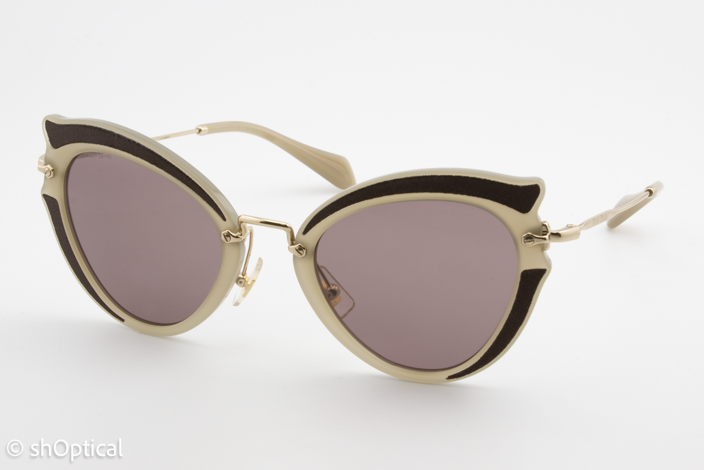 Miu Miu SMU05S VHY-6X1 Womens Full Rim Sunglasses Mushroom 52mm