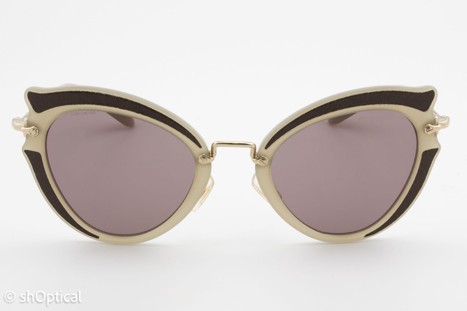 Miu Miu SMU05S VHY-6X1 Womens Full Rim Sunglasses Mushroom 52mm