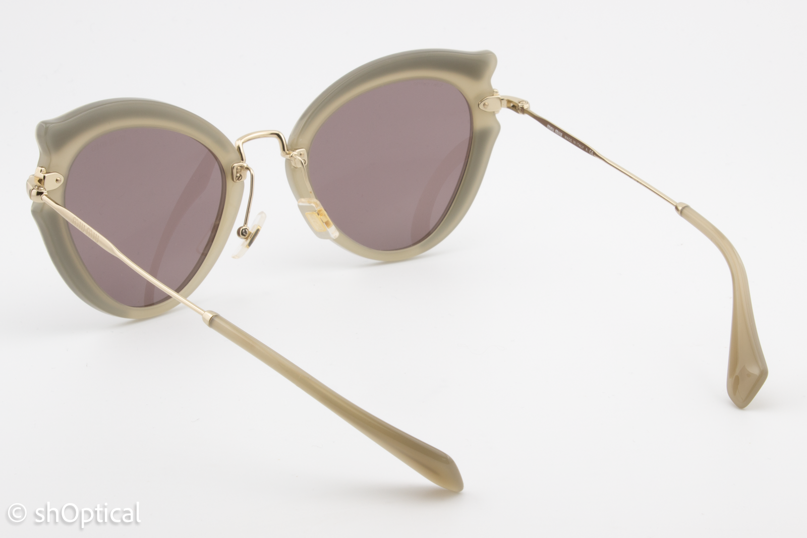 Miu Miu SMU05S VHY-6X1 Womens Full Rim Sunglasses Mushroom 52mm