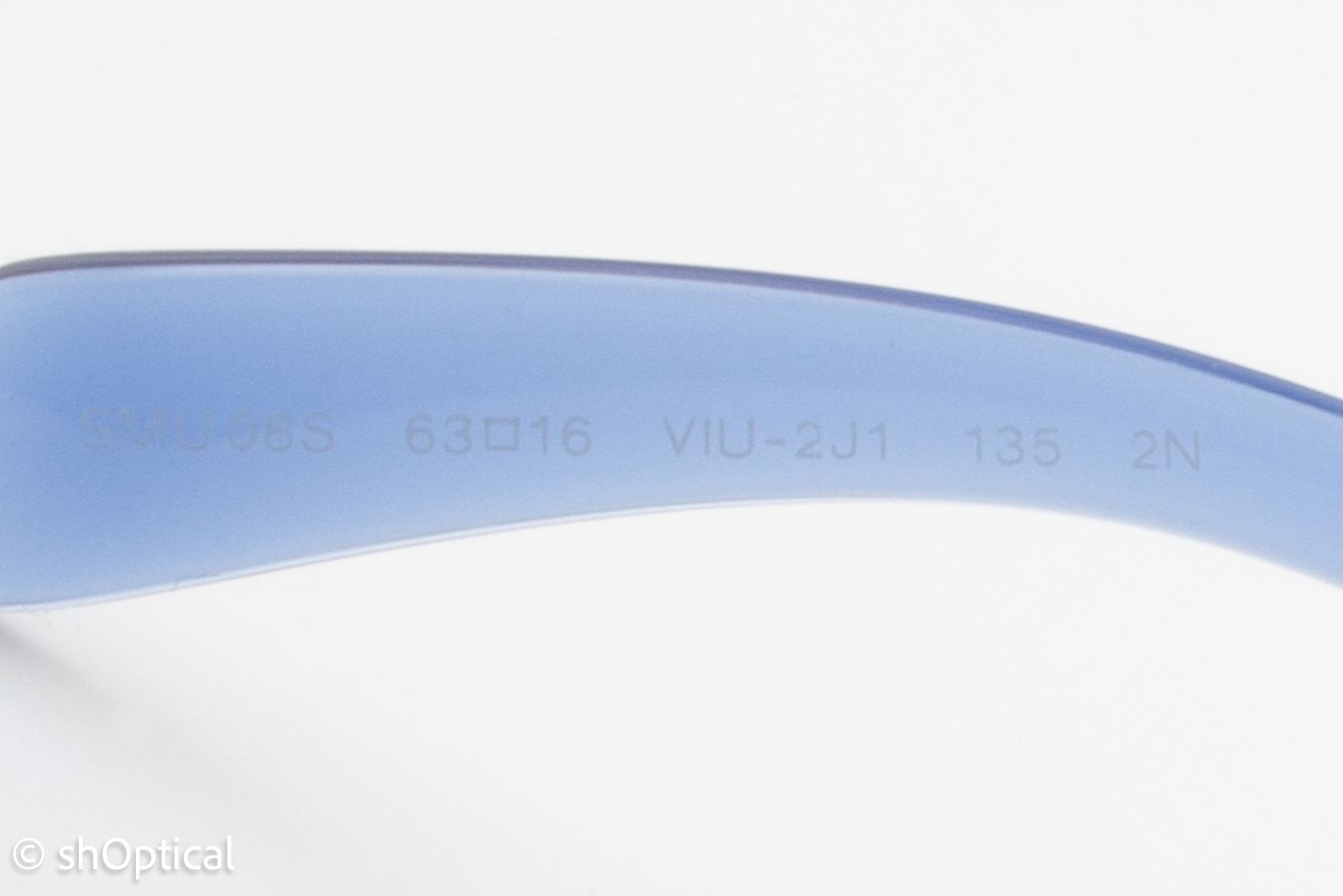 Miu Miu SMU08S VIU-2J1 Womens Rimless Sunglasses Transparent Blue 63mm