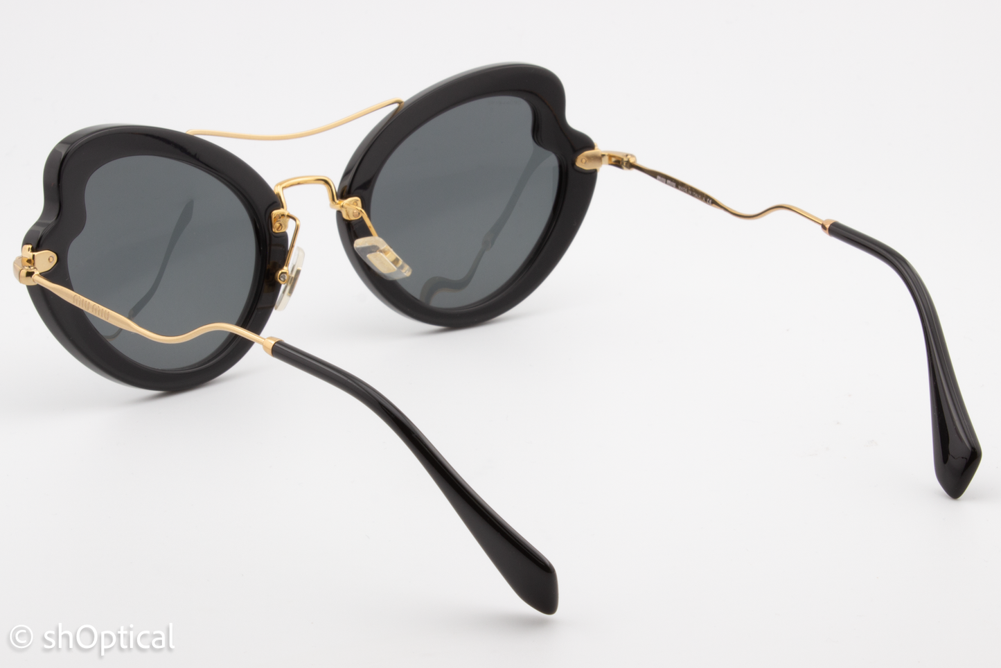 Miu Miu SMU11R 1AB-1A1 Womens Full Rim Sunglasses Black 52mm