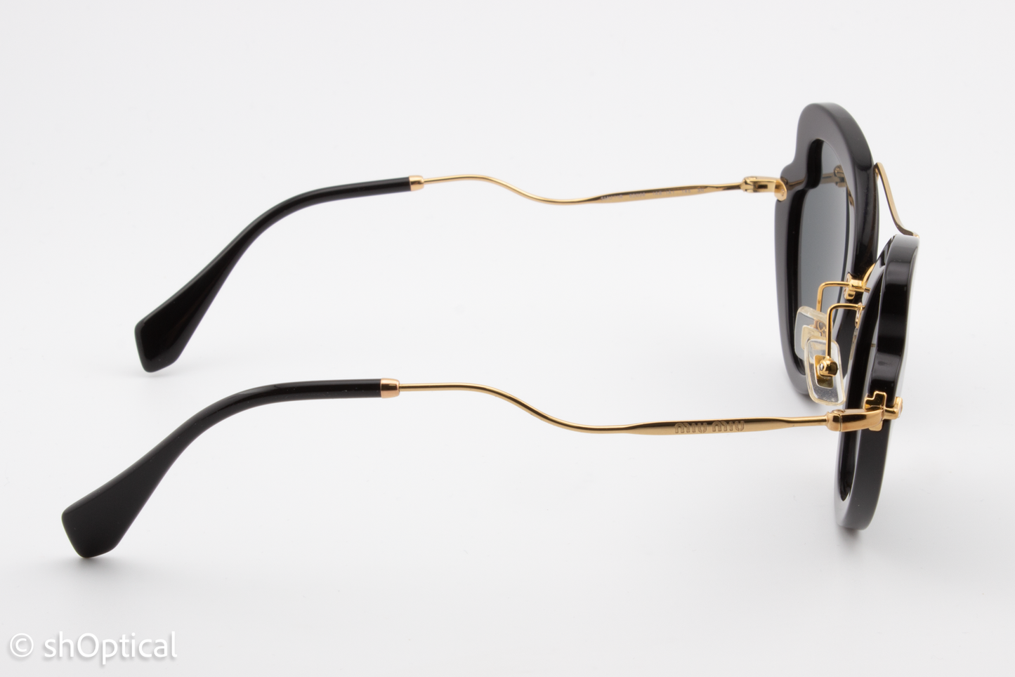 Miu Miu SMU11R 1AB-1A1 Womens Full Rim Sunglasses Black 52mm