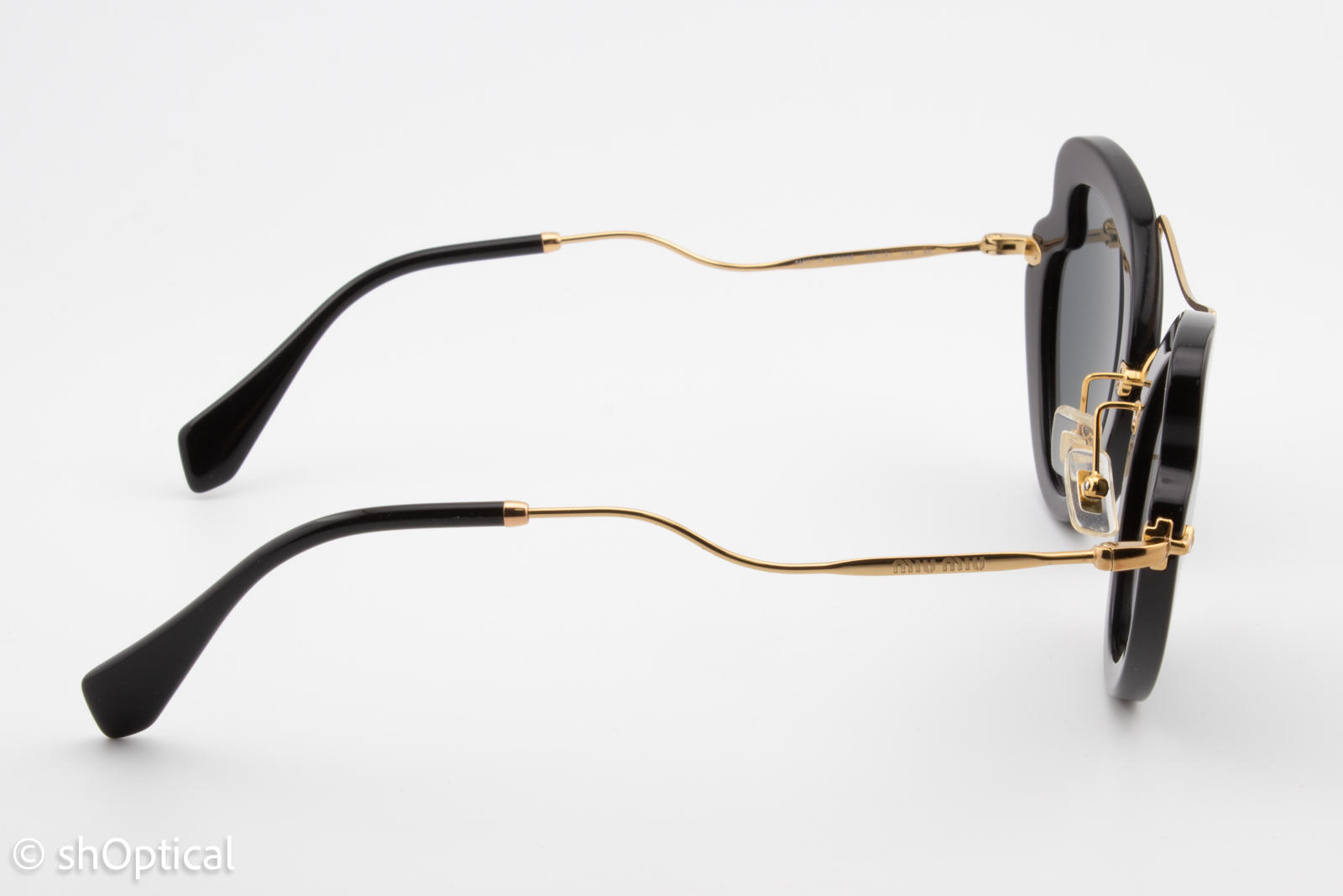 Miu Miu SMU11R 1AB-1A1 Womens Full Rim Sunglasses Black 52mm