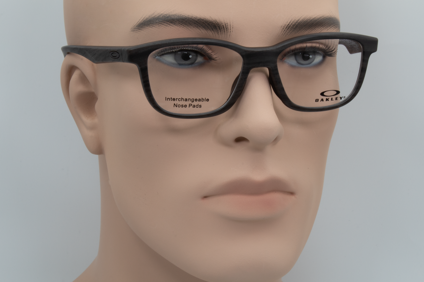 Oakley OX8106 CROSS STEP  Unisex Oval Glasses Frame Matte Woodgrain 50mm