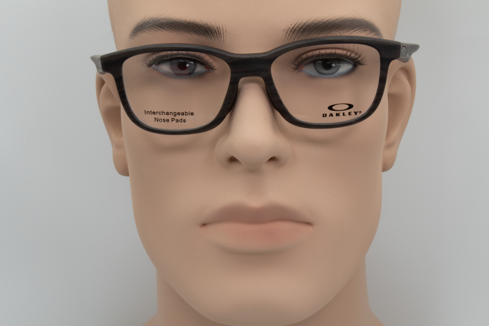 Oakley OX8106 CROSS STEP  Unisex Oval Glasses Frame Matte Woodgrain 50mm