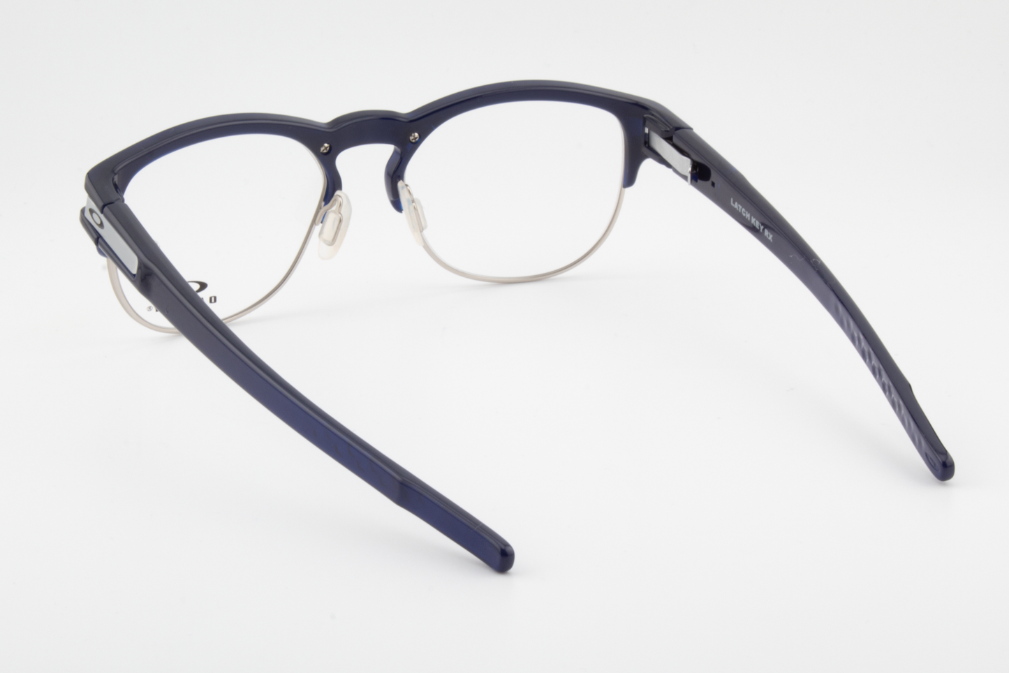 Oakley OX8134 LATCH KEY  Unisex Round Glasses Frame Polished Ice Blue 52mm