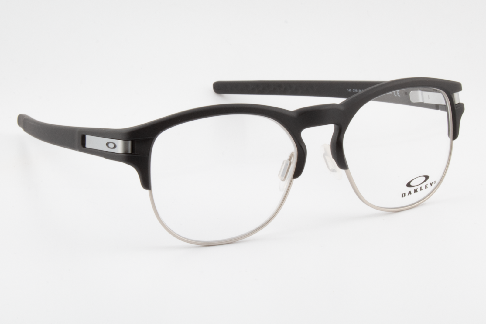 Oakley OX8134 LATCH KEY  Unisex Round Glasses Frame Satin Black 52mm