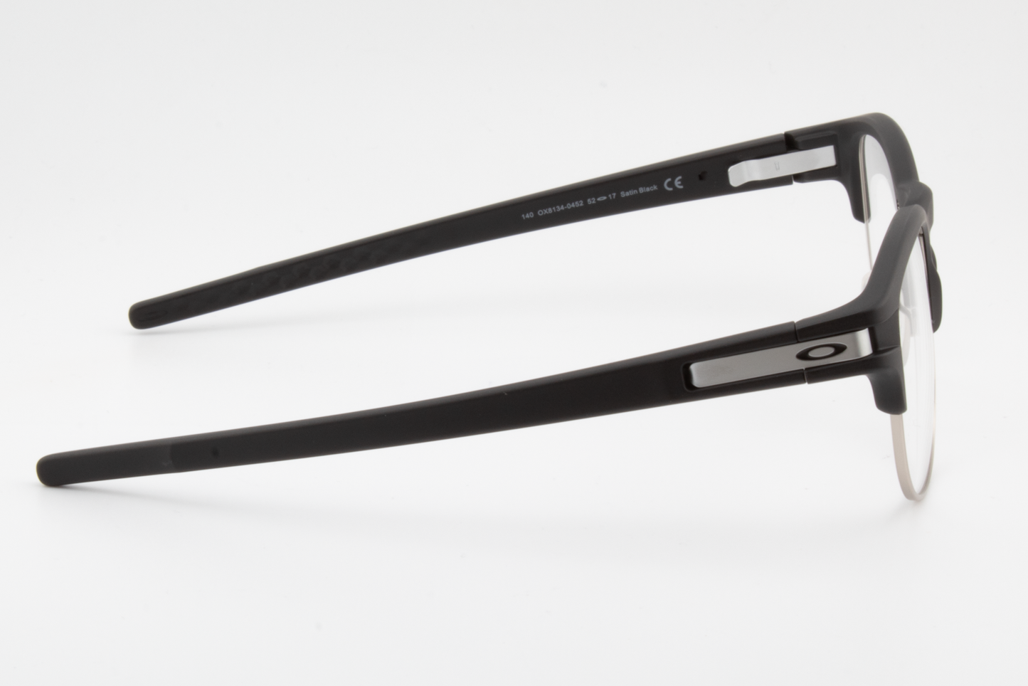 Oakley OX8134 LATCH KEY  Unisex Round Glasses Frame Satin Black 52mm