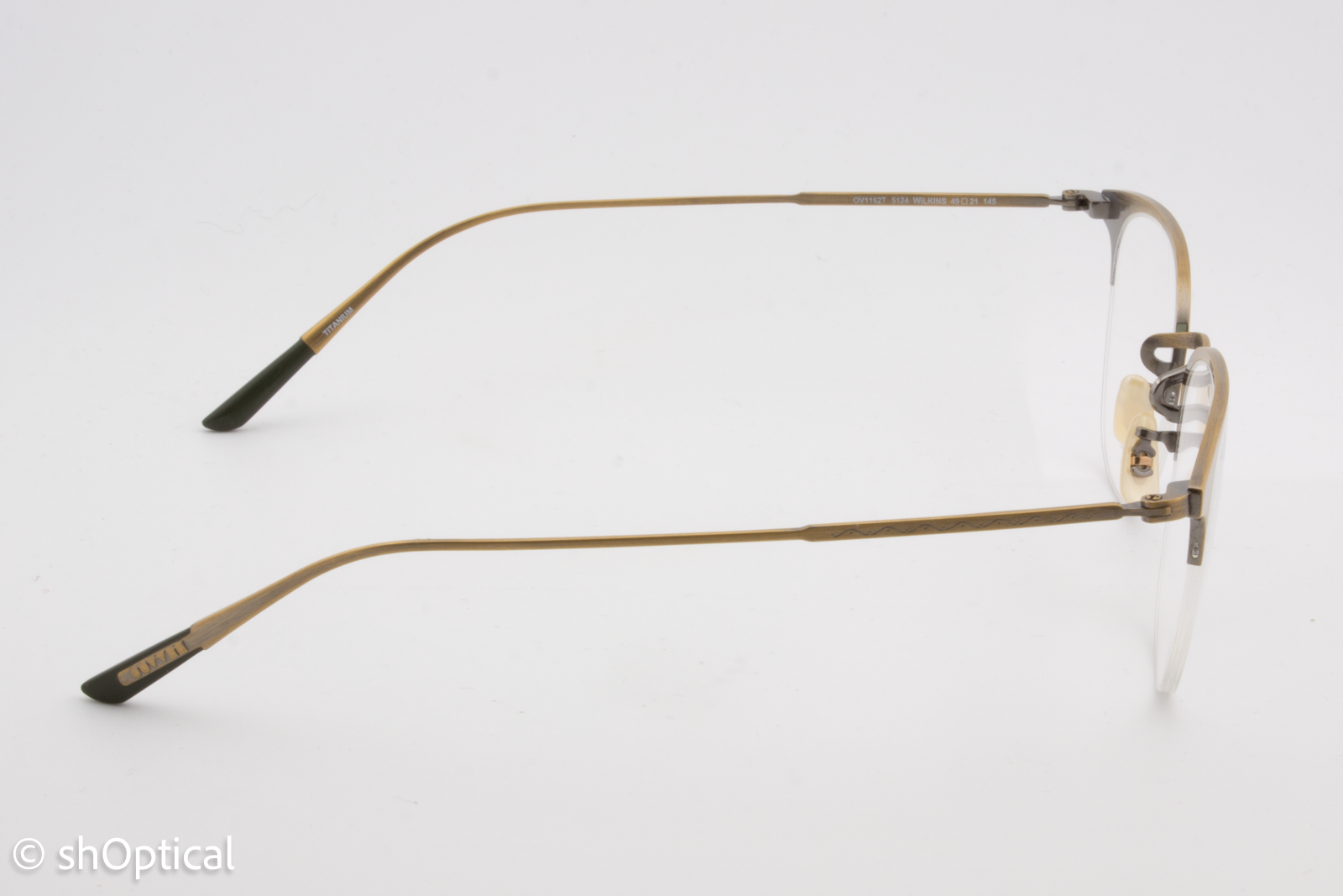 Oliver Peoples OV1162T/WILKINS  Unisex Square Glasses Frame Antique gold 49mm