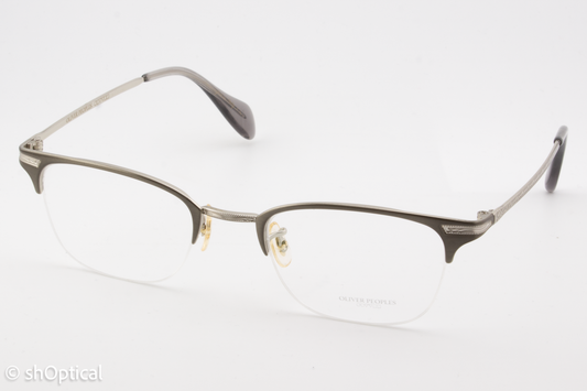 Oliver Peoples OV1176/WALSTON  Male Square Glasses Frame Pewter/Brushed Silver 49mm