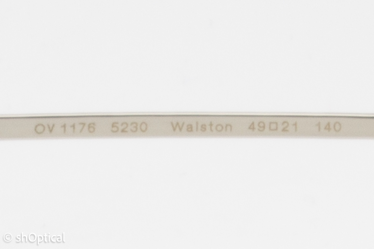 Oliver Peoples OV1176/WALSTON  Male Square Glasses Frame Pewter/Brushed Silver 49mm