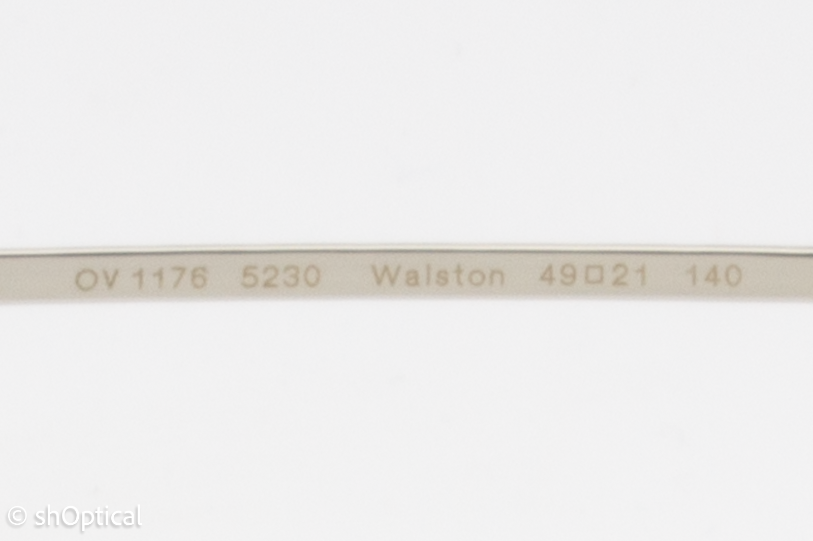 Oliver Peoples OV1176/WALSTON  Male Square Glasses Frame Pewter/Brushed Silver 49mm