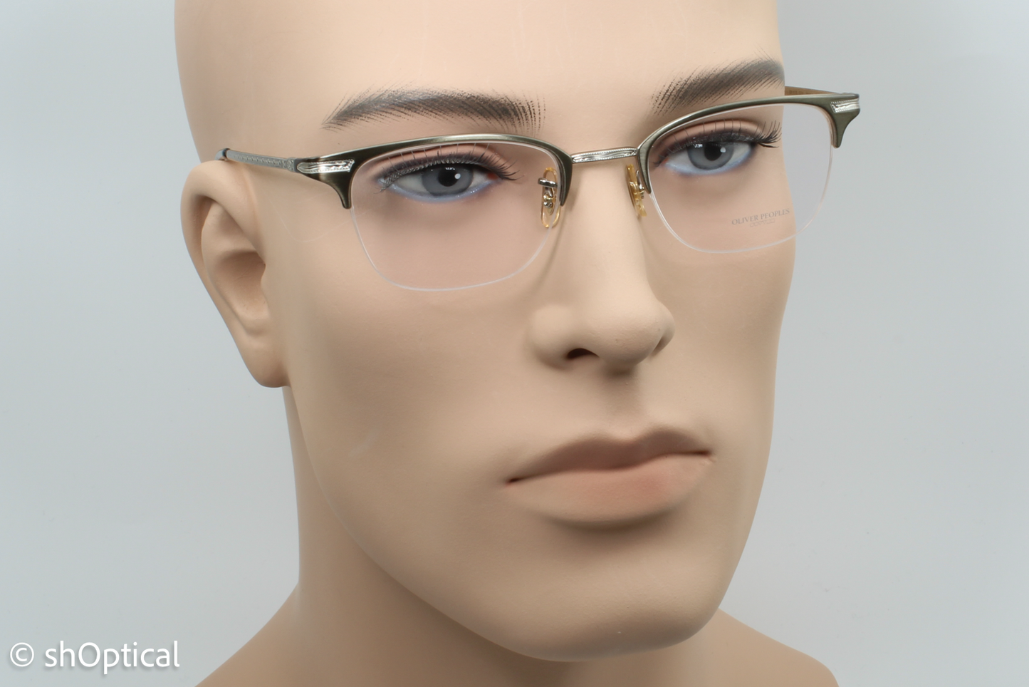 Oliver Peoples OV1176/WALSTON  Male Square Glasses Frame Pewter/Brushed Silver 49mm