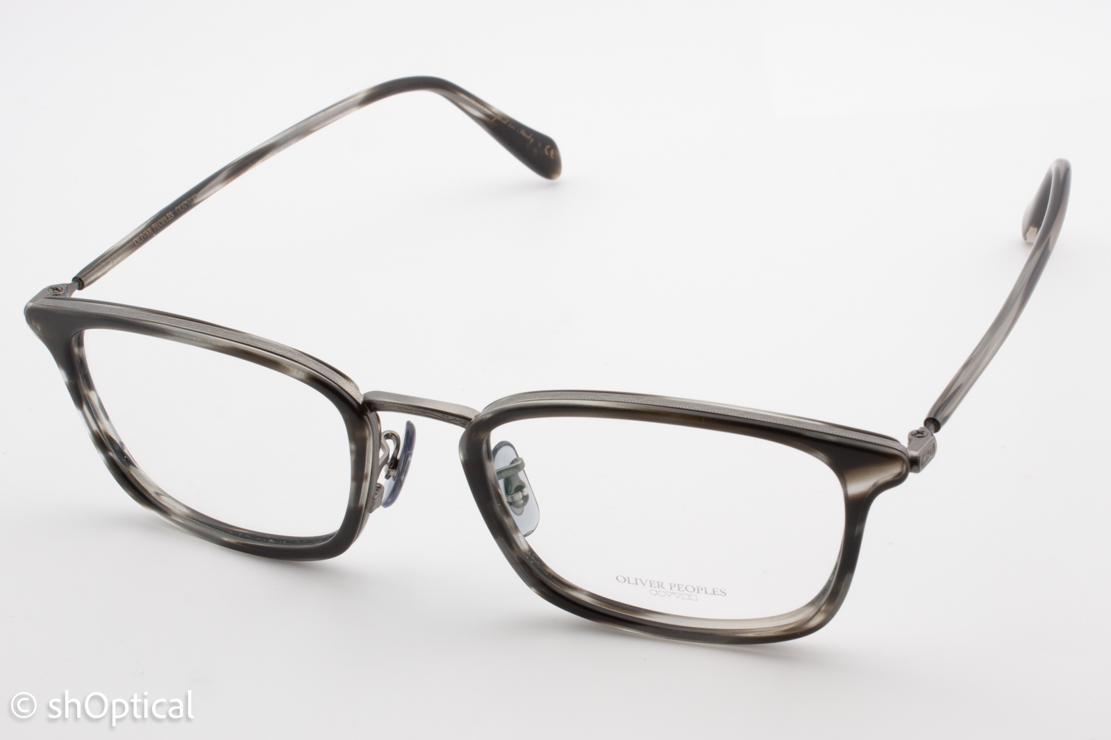 Oliver Peoples OV1210 BRANDT  Unisex Rectangular Glasses Frame Cocobolo Wood 50mm