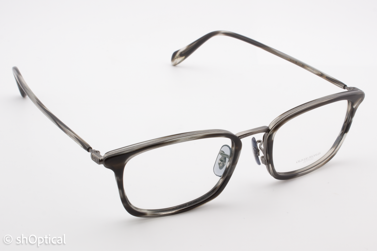 Oliver Peoples OV1210 BRANDT  Unisex Rectangular Glasses Frame Cocobolo Wood 50mm