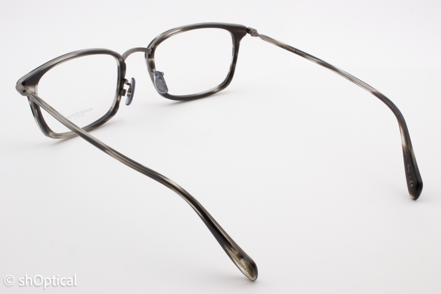 Oliver Peoples OV1210 BRANDT  Unisex Rectangular Glasses Frame Cocobolo Wood 50mm