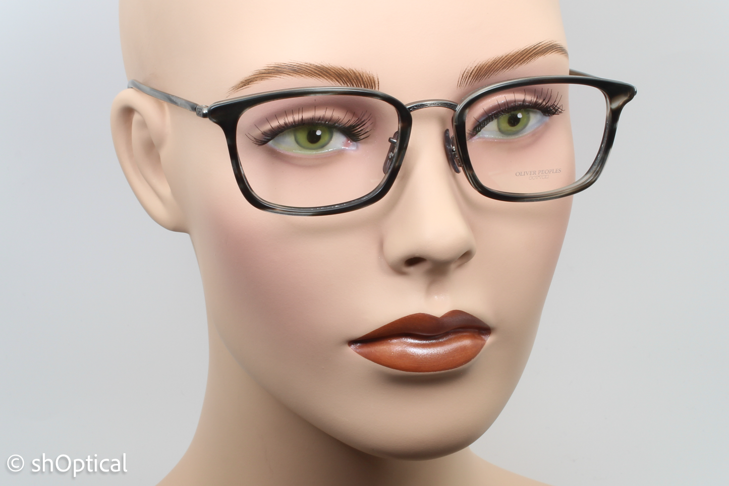 Oliver Peoples OV1210 BRANDT  Unisex Rectangular Glasses Frame Cocobolo Wood 50mm