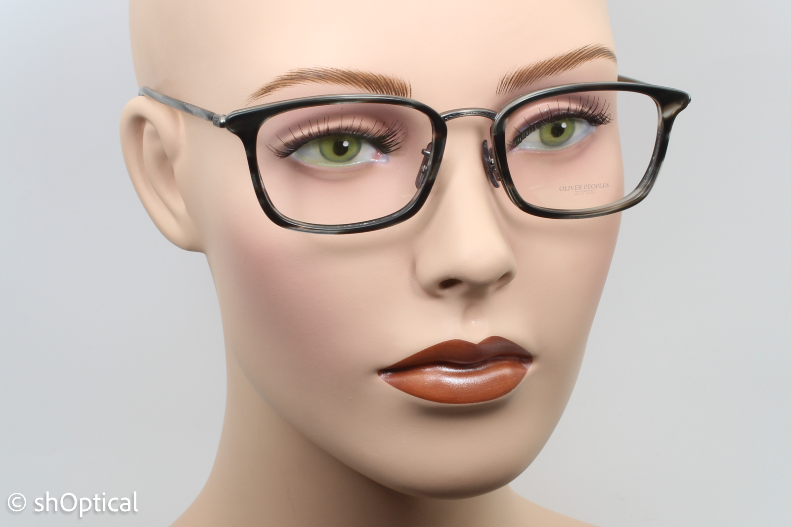 Oliver Peoples OV1210 BRANDT  Unisex Rectangular Glasses Frame Cocobolo Wood 50mm