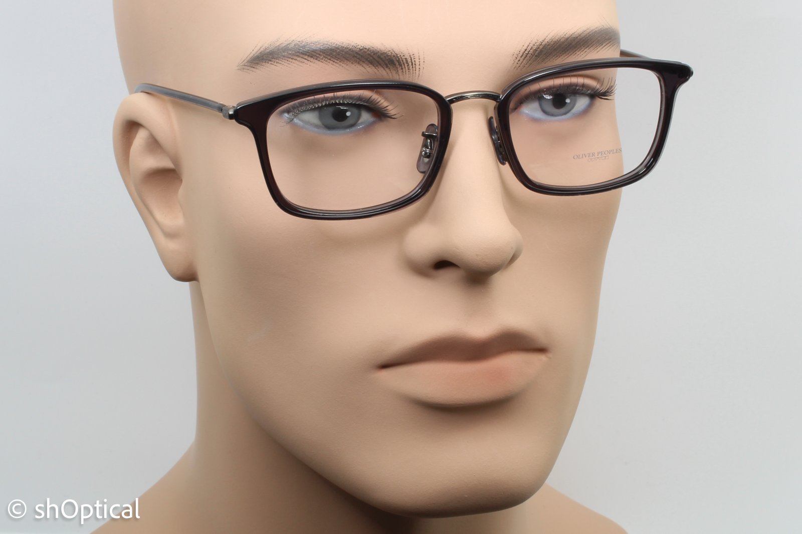 Oliver Peoples OV1210 BRANDT  Unisex Rectangular Glasses Frame Coal 50mm