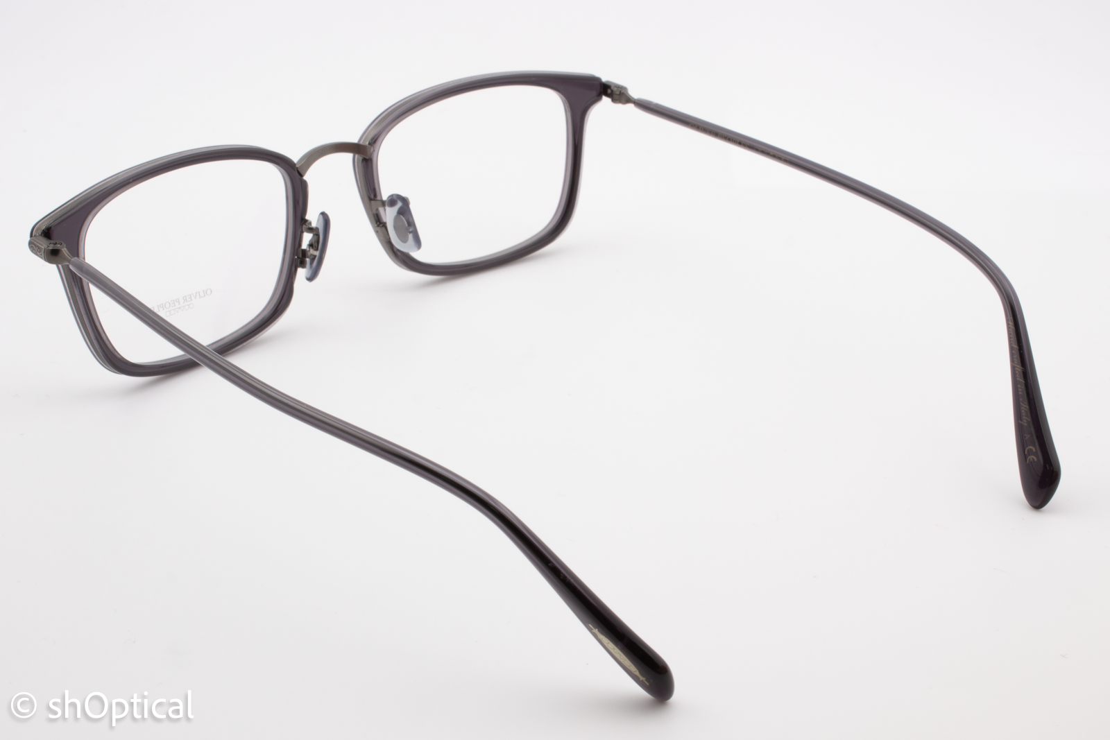 Oliver Peoples OV1210 BRANDT  Unisex Rectangular Glasses Frame Coal 50mm