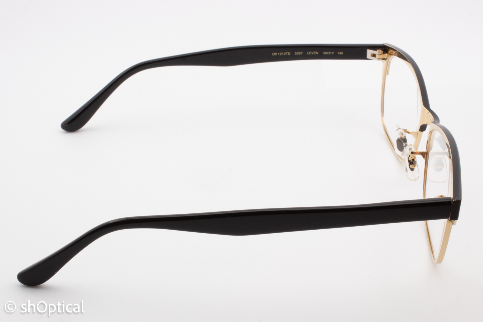 Oliver Peoples OV1212TD LEVEN  Unisex Rectangular Glasses Frame Black 56mm