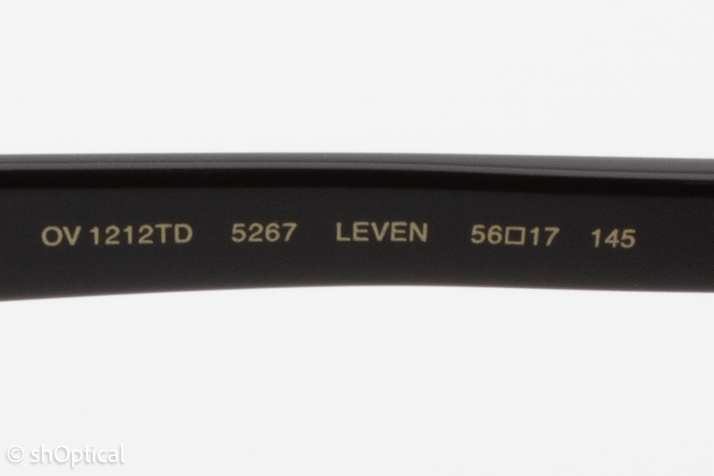 Oliver Peoples OV1212TD LEVEN  Unisex Rectangular Glasses Frame Black 56mm