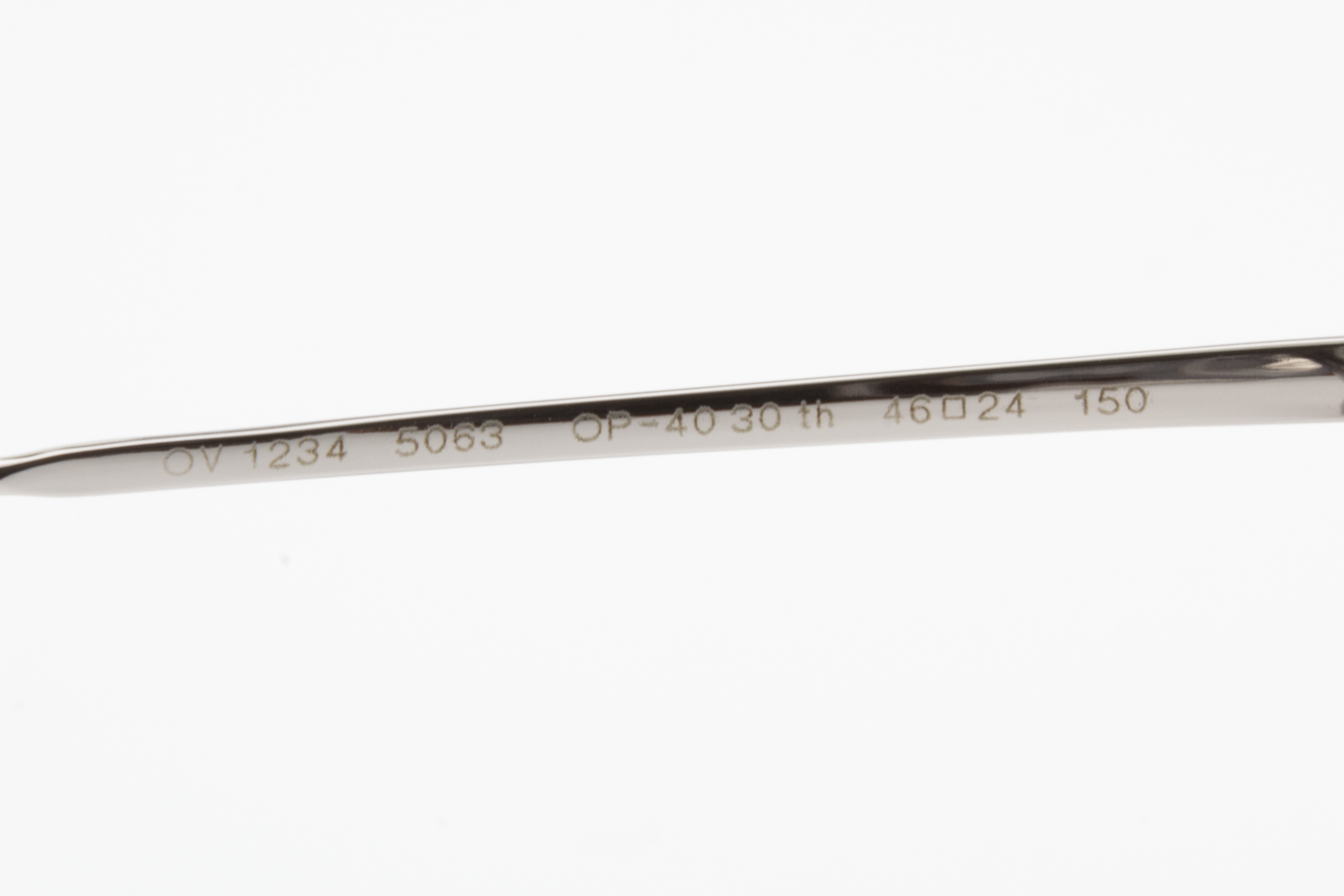 Oliver Peoples OV1234  Male Hexagonal Glasses Frame Workman grey and brushed silver 46mm