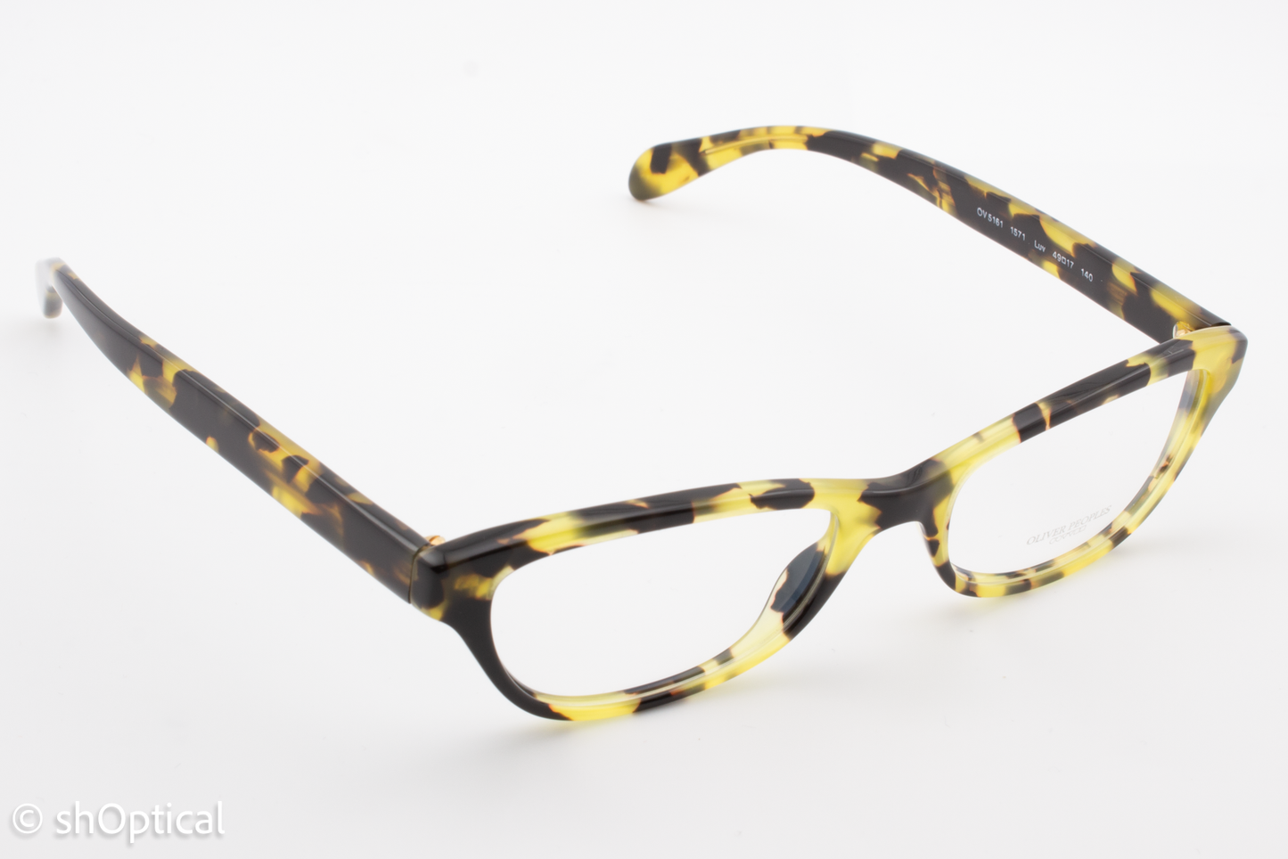 Oliver Peoples OV5161/LUV  Female Cat Eye Glasses Frame Brown Cocobolo 49mm