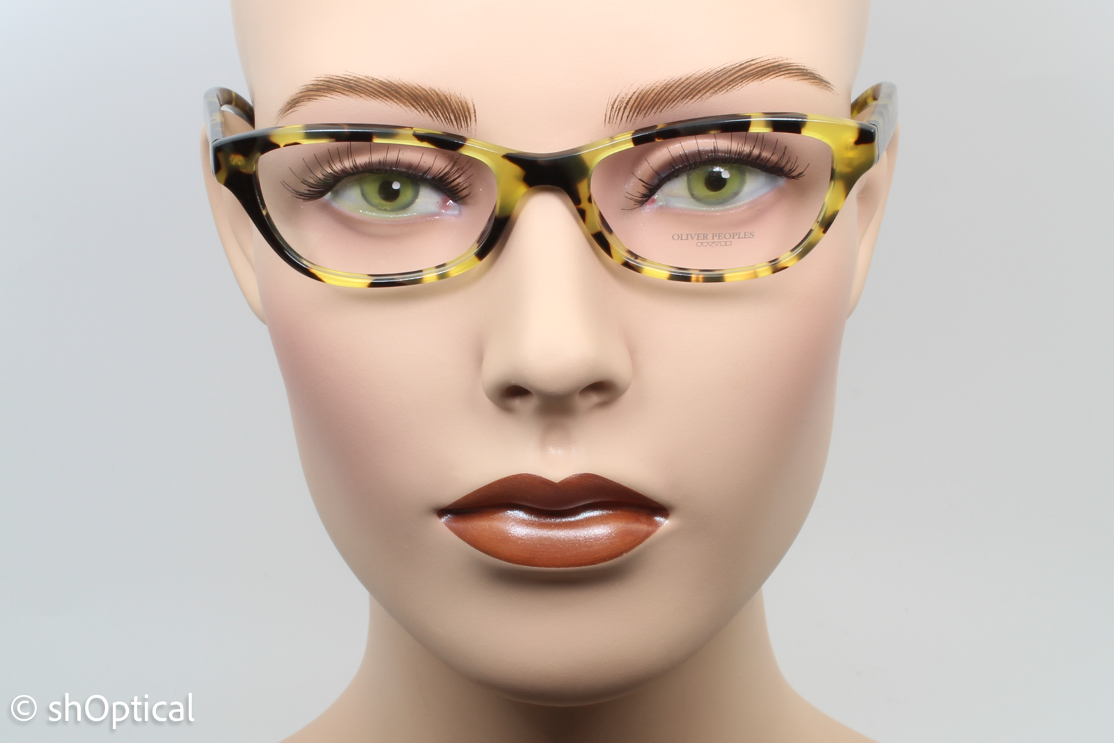 Oliver Peoples OV5161/LUV  Female Cat Eye Glasses Frame Brown Cocobolo 49mm