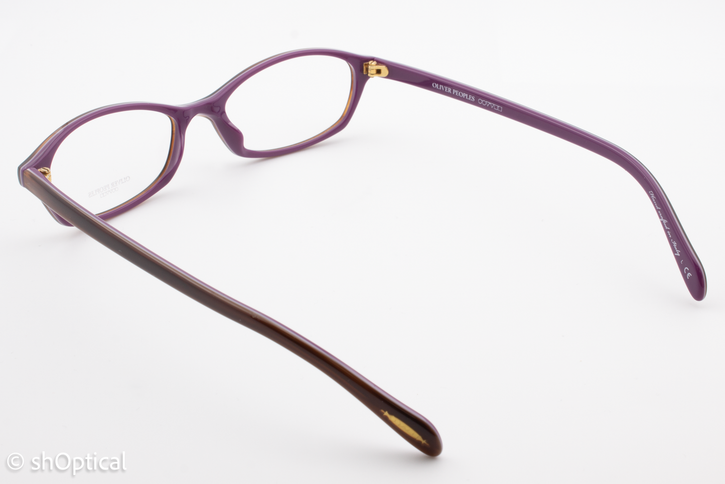Oliver Peoples OV5164/ALIX  Female Oval Glasses Frame Tortoise Purple 49mm