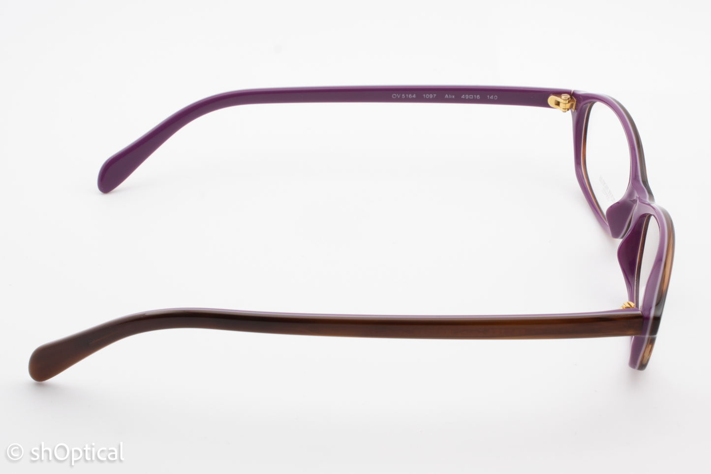 Oliver Peoples OV5164/ALIX  Female Oval Glasses Frame Tortoise Purple 49mm