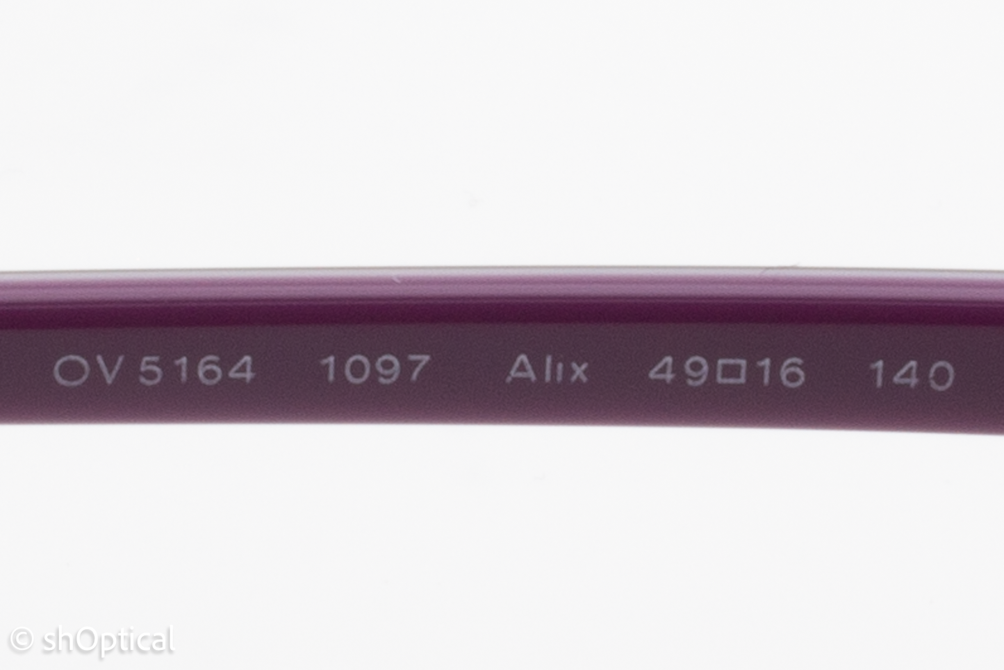 Oliver Peoples OV5164/ALIX  Female Oval Glasses Frame Tortoise Purple 49mm