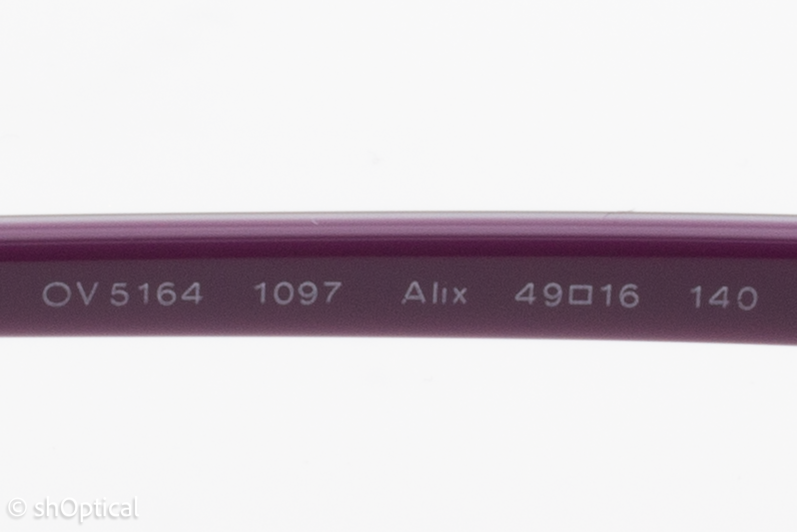 Oliver Peoples OV5164/ALIX  Female Oval Glasses Frame Tortoise Purple 49mm