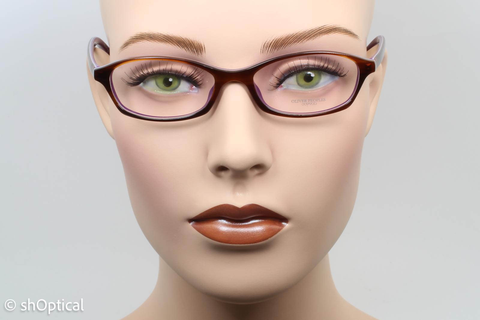 Oliver Peoples OV5164/ALIX  Female Oval Glasses Frame Tortoise Purple 49mm