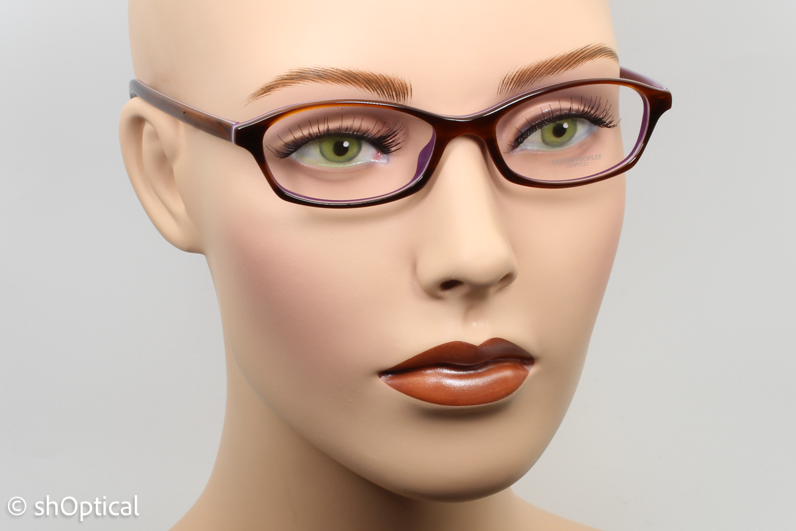 Oliver Peoples OV5164/ALIX  Female Oval Glasses Frame Tortoise Purple 49mm