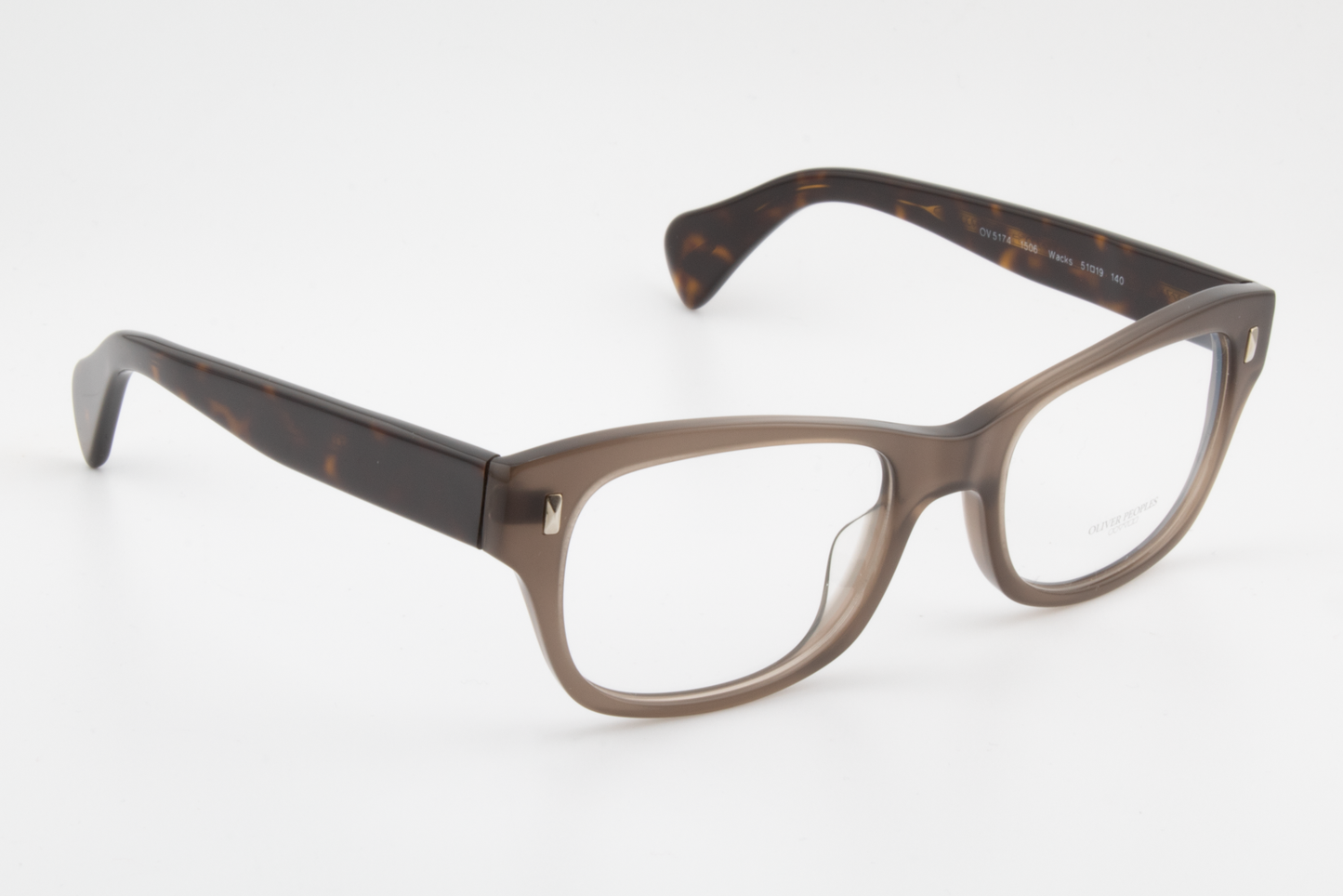 Oliver Peoples OV5174 Wacks  Unisex Rectangular Glasses Frame Taupe with havana arms 51mm
