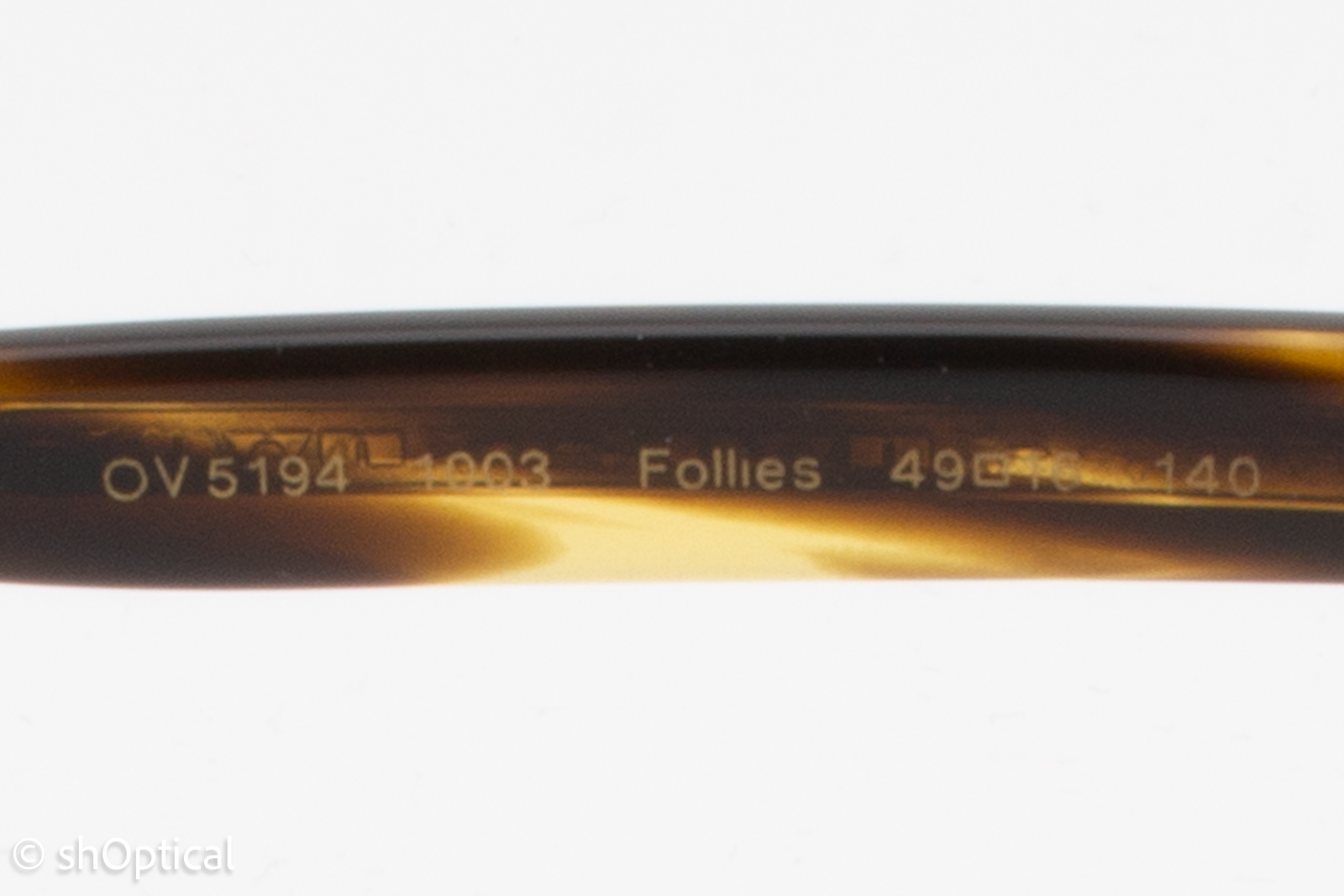 Oliver Peoples OV5194 FOLLIES  Female Square Glasses Frame Coco Bolo 49mm