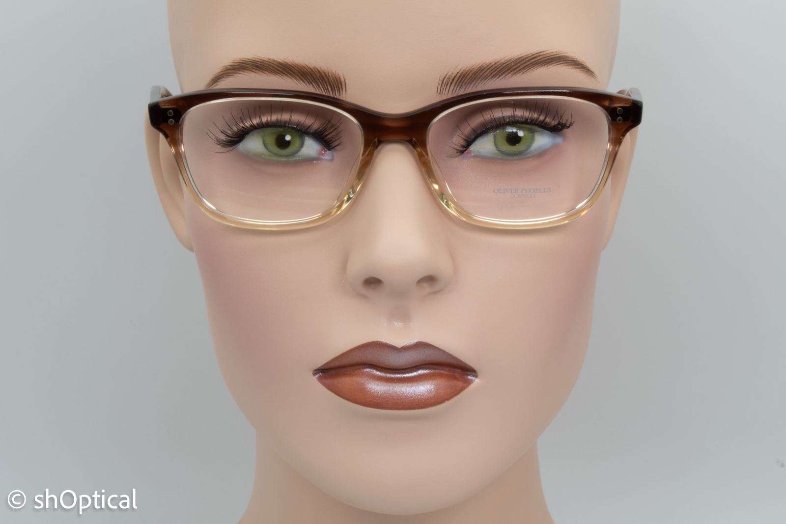 Oliver Peoples OV5224 Ashton  Female Square Glasses Frame Henna Gradient 52mm