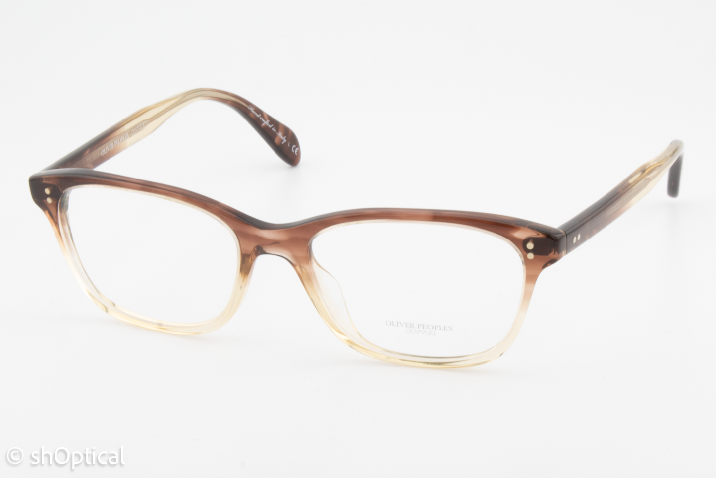 Oliver Peoples OV5224 Ashton  Female Square Glasses Frame Henna Gradient 52mm