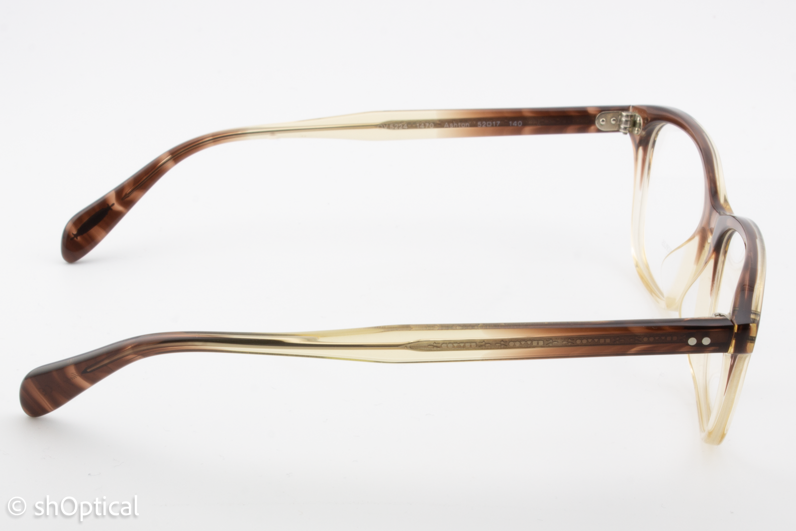 Oliver Peoples OV5224 Ashton  Female Square Glasses Frame Henna Gradient 52mm