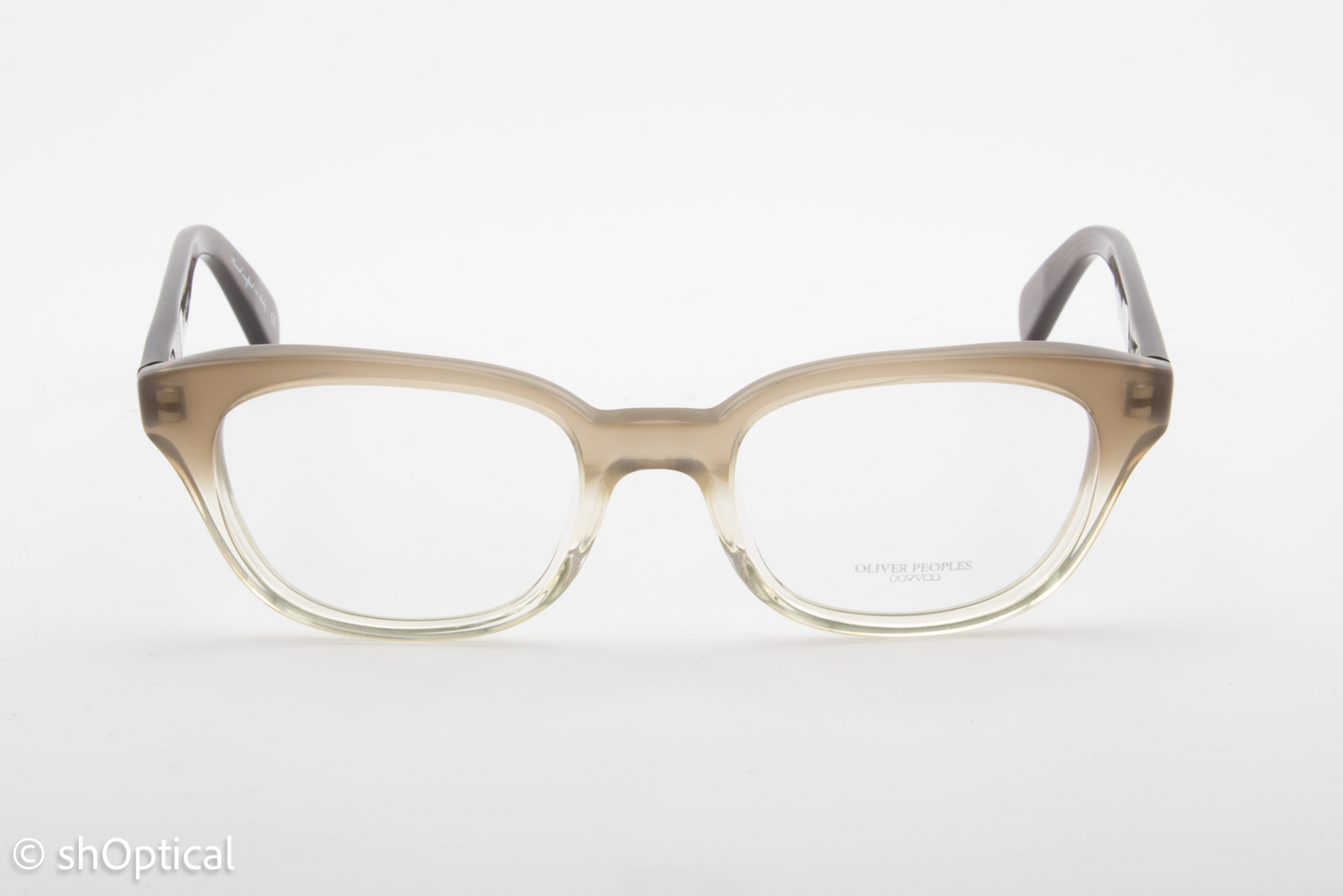 Oliver Peoples OV5240  Female Square Glasses Frame Light Brown Gradient Transparent 49mm