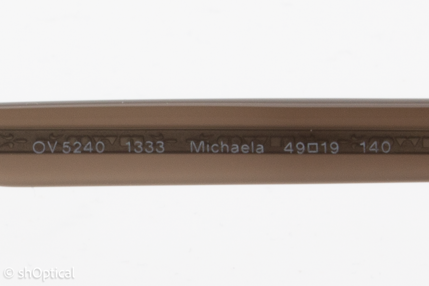 Oliver Peoples OV5240  Female Square Glasses Frame Light Brown Gradient Transparent 49mm