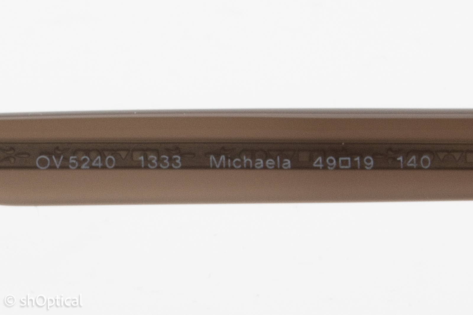 Oliver Peoples OV5240  Female Square Glasses Frame Light Brown Gradient Transparent 49mm