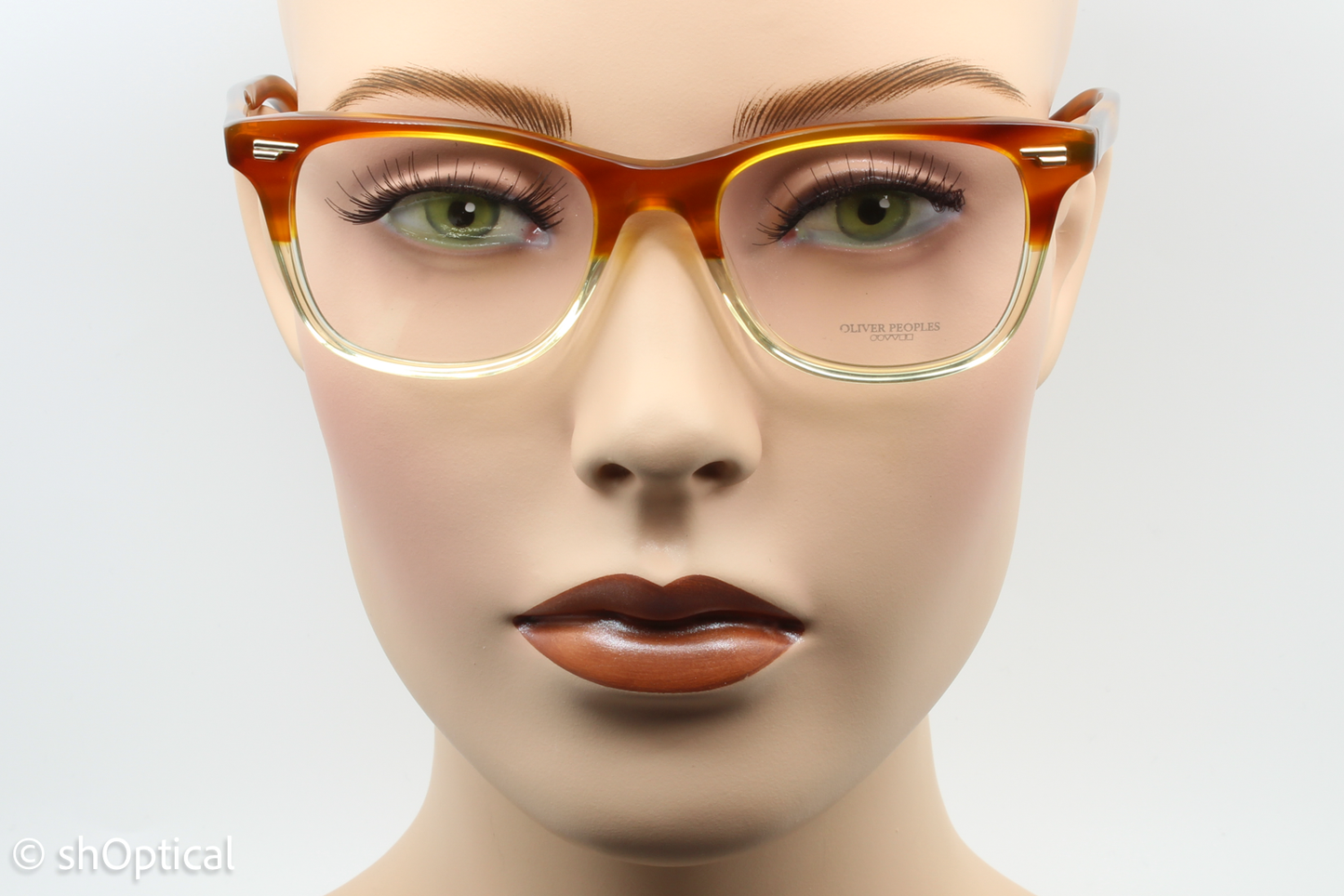 Oliver Peoples OV5268-U OLLIE  Female Square Glasses Frame Amber Tort 49mm