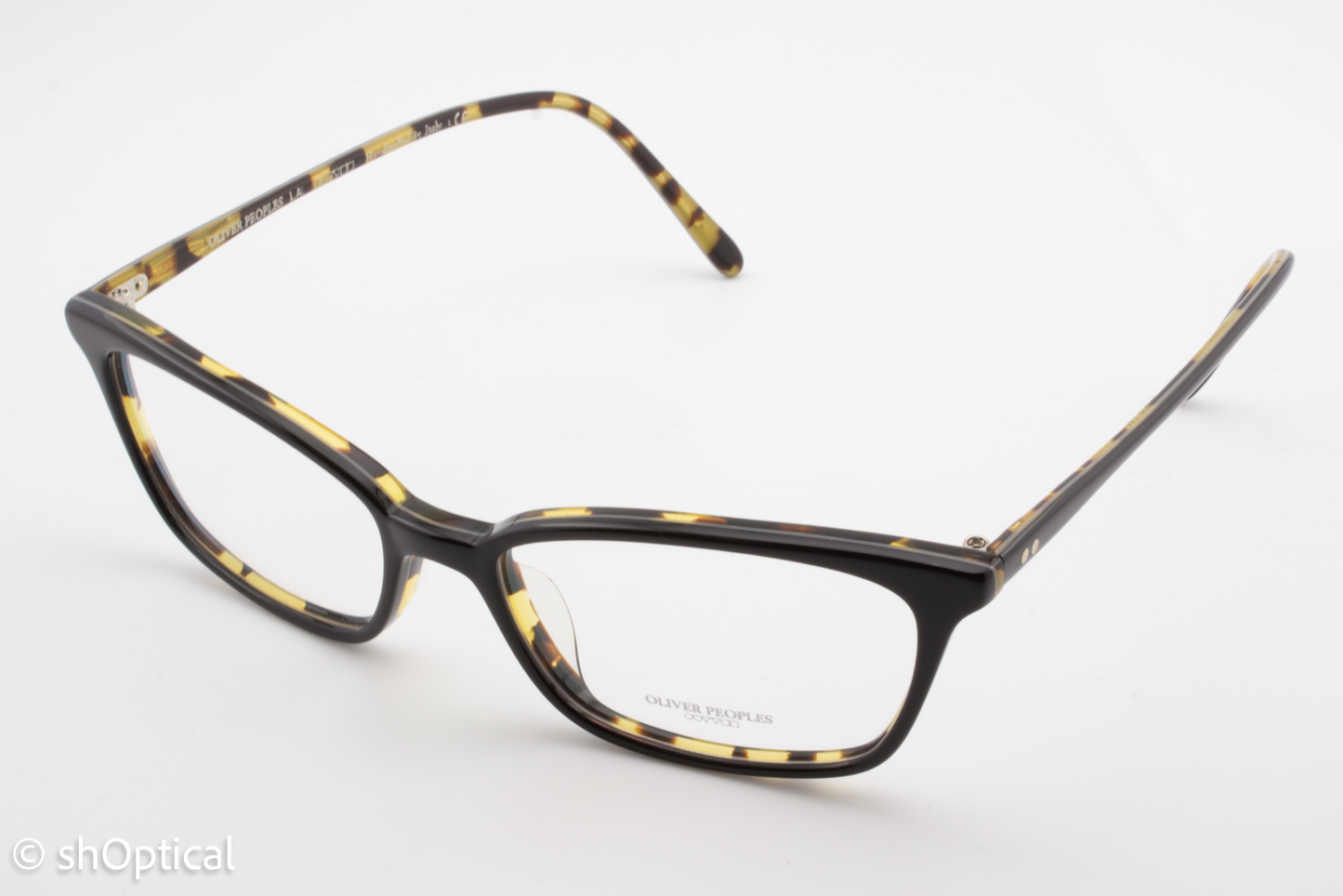 Oliver Peoples OV5334U SCARLA  Female Cat Eye Glasses Frame Black/Tortoise 52mm
