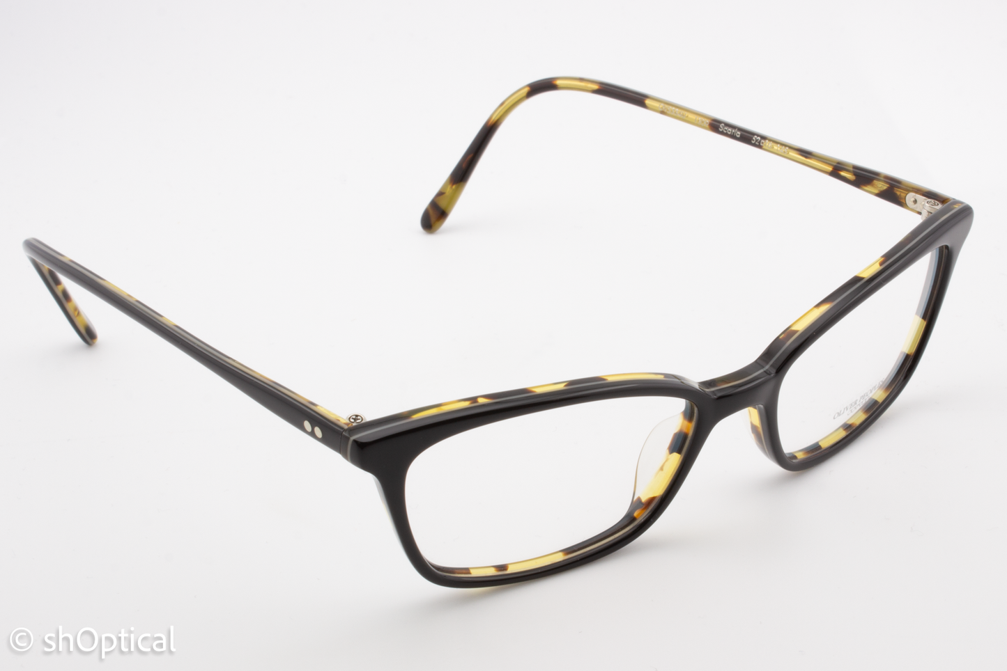Oliver Peoples OV5334U SCARLA  Female Cat Eye Glasses Frame Black/Tortoise 52mm