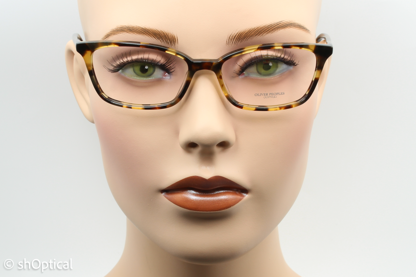 Oliver Peoples OV5334U SCARLA  Female Cat Eye Glasses Frame Hickory Tortoise 52mm