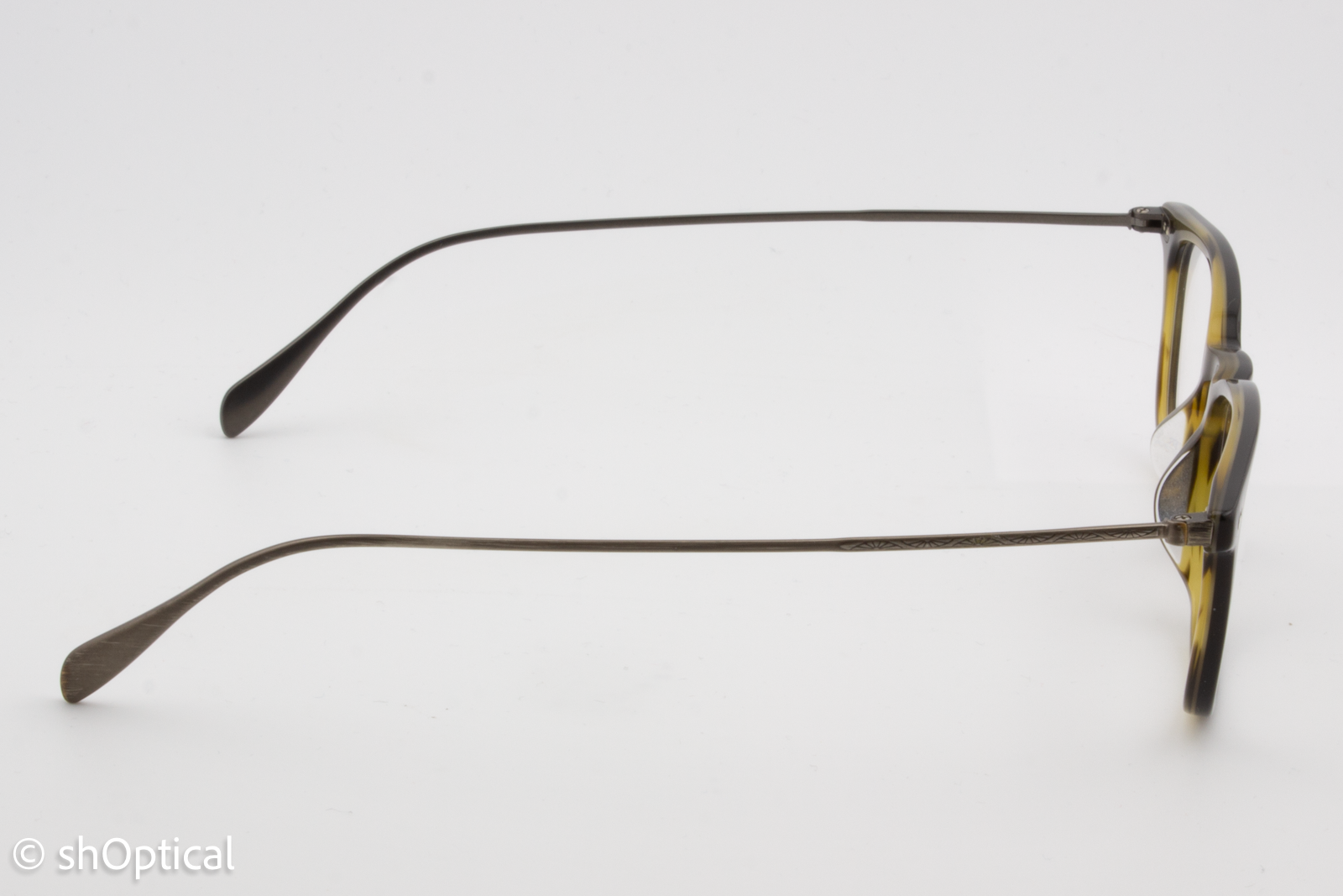 Oliver Peoples OV5337U/BRENNON  Unisex Square Glasses Frame Black/Havana Interior 50mm