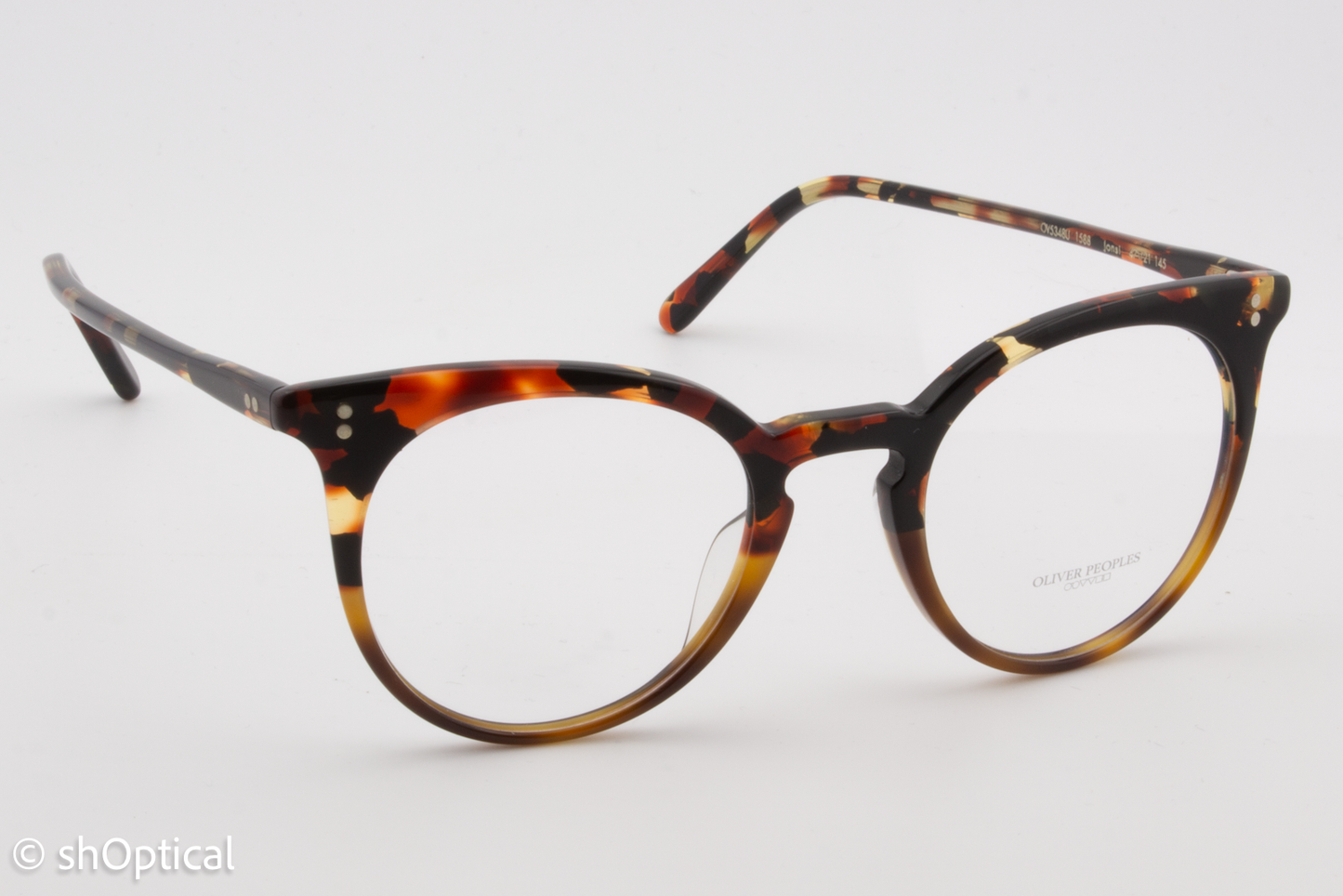 Oliver Peoples OV5348U JONSI  Female Cat Eye Glasses Frame Red Havana 47mm